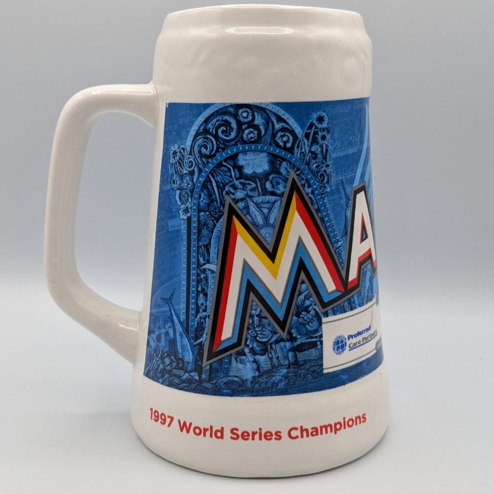 Miami Marlins MLB Promotional Beer Stein, World Series, 7 Inches Tall